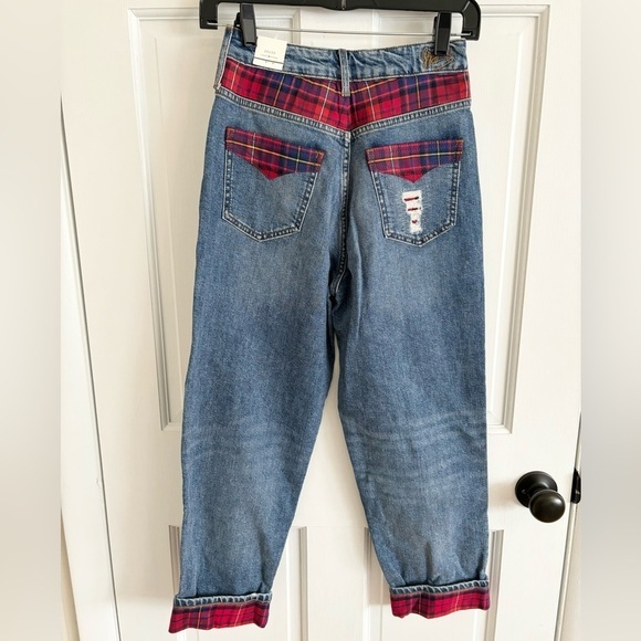 Gigi Hadid x Tommy Hilfiger high waisted destroyed lexia jeans size 26x30 new - Picture 8 of 8